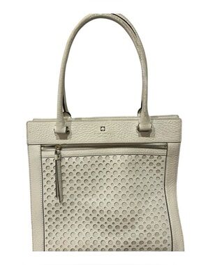 Kate Spade Cream Textured Tote Purse